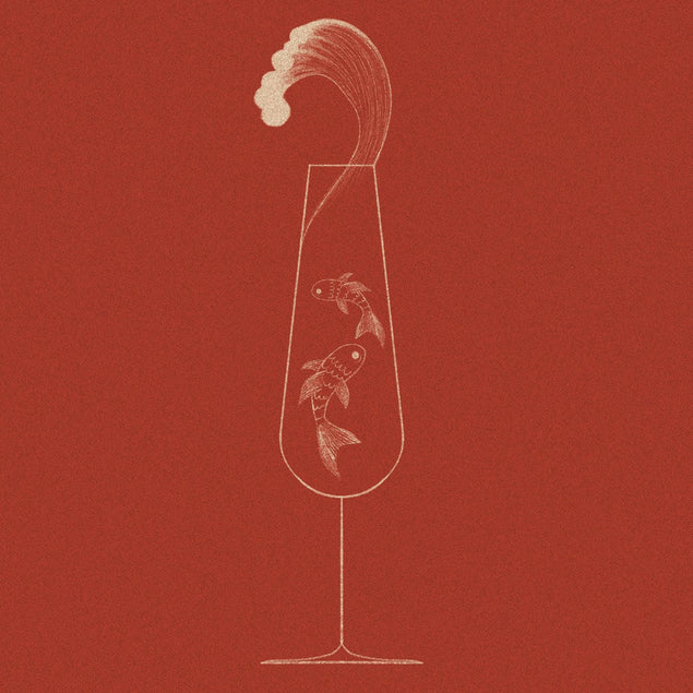 Cocktail Fish Art Confetti-exploding Greetings Card