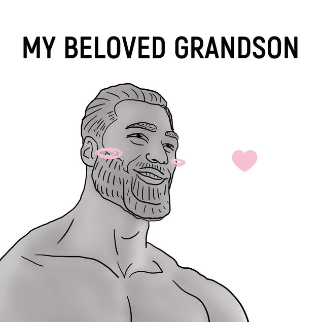 My Beloved Grandson Confetti-exploding Greetings Card