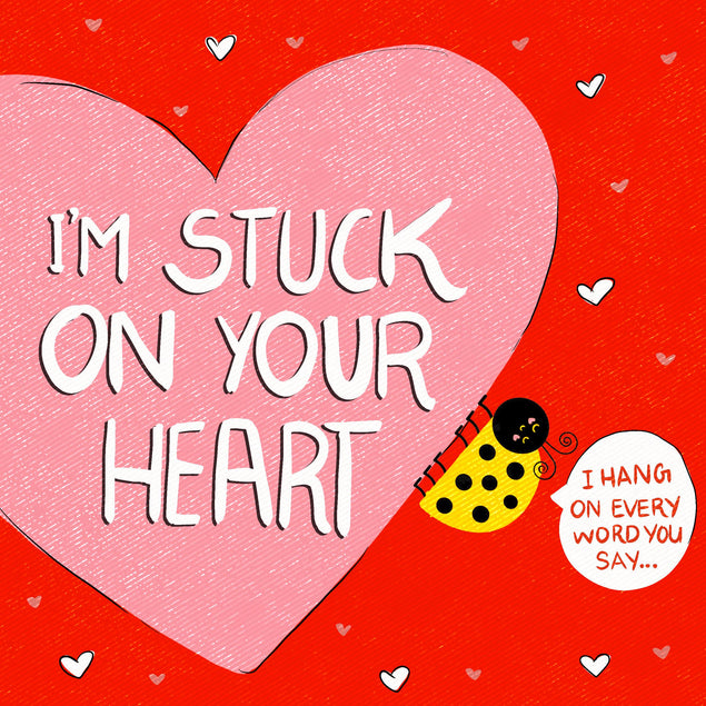 Love Bugs Stuck On Your Heart Valentine's Confetti-exploding Greetings Card