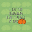 Green Background Adult Pumpkin Thanksgiving Day Confetti-exploding Greetings Card