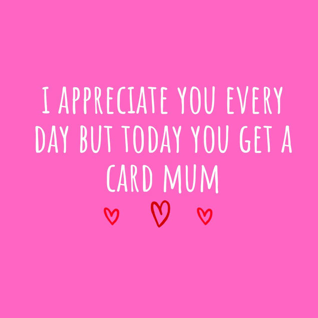 Mum I Appreciate You Every Day Mother?s Day Confetti-exploding Greetings Card