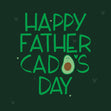 Happy Fathercado's Day Confetti-exploding Greetings Card