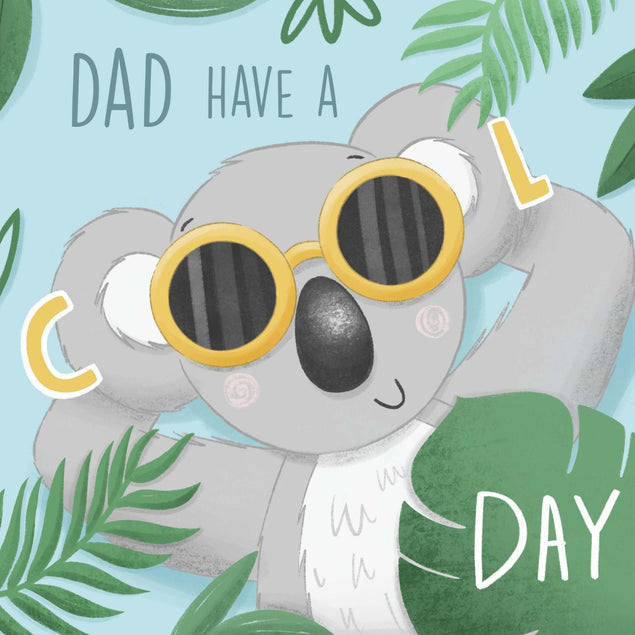 Dad Have A Cool Day Koala Confetti-exploding Greetings Card