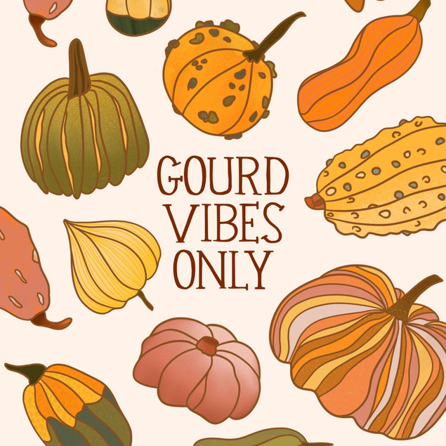 Gourd Vibes Only Confetti-exploding Greetings Card