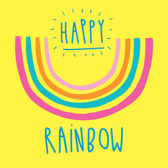 Happy Rainbow Confetti-exploding Greetings Card