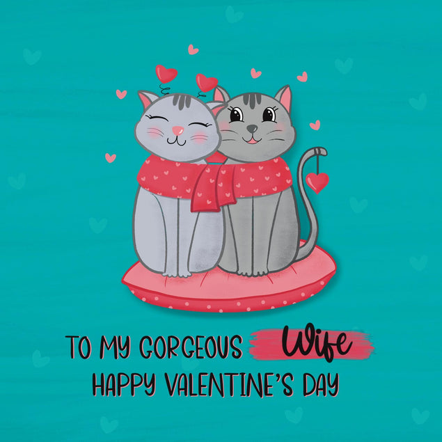 To My Gorgeous Wife Valentine's Day Confetti-exploding Greetings Card