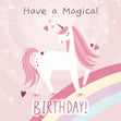 Magical Unicorn Birthday Confetti-exploding Greetings Card