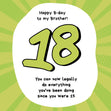 You Can Now Legally Do Everything Happy 18th Birthday To My Brother Confetti-exploding Greetings Card