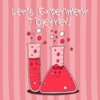 Let's Experiment Together Bulbs Valentine's Day Confetti-exploding Greetings Card