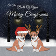 Christmas Merry Corgi-mas Confetti-exploding Greetings Card