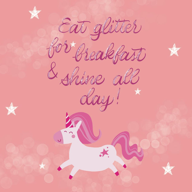 Glitter For Breakfast Confetti-exploding Greetings Card