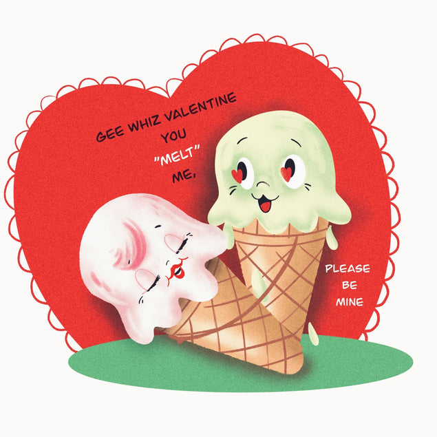 You Melt Me Ice Cream Valentine's Day Confetti-exploding Greetings Card