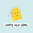 Happy New Home Confetti-exploding Greetings Card