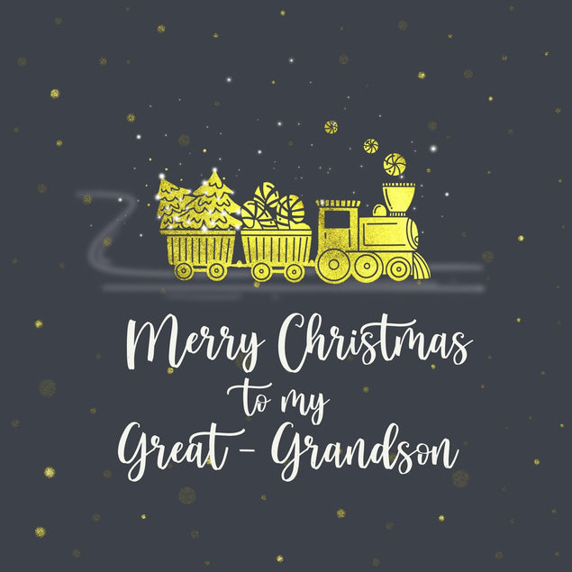 Merry Christmas Great Grandson Confetti-exploding Greetings Card
