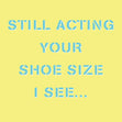 Still acting your shoe size I see Confetti-exploding Greetings Card