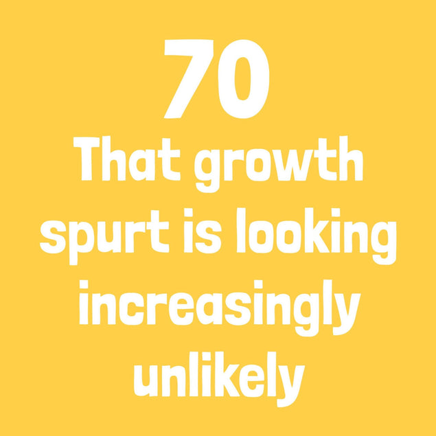 70 Growth Spurt Birthday Confetti-exploding Greetings Card