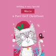 Cute Kitten Niece Christmas Confetti-exploding Greetings Card