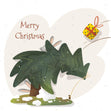 New Year's Tree Merry Christmas Confetti-exploding Greetings Card