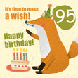 Make a Wish 95th Birthday Confetti-exploding Greetings Card