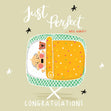 Just Perfect New Baby Confetti-exploding Greetings Card
