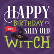 Happy Birthday My Silly Old Witch Confetti-exploding Greetings Card