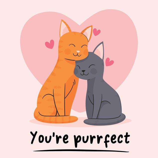 You're Purrfect Confetti-exploding Greetings Card