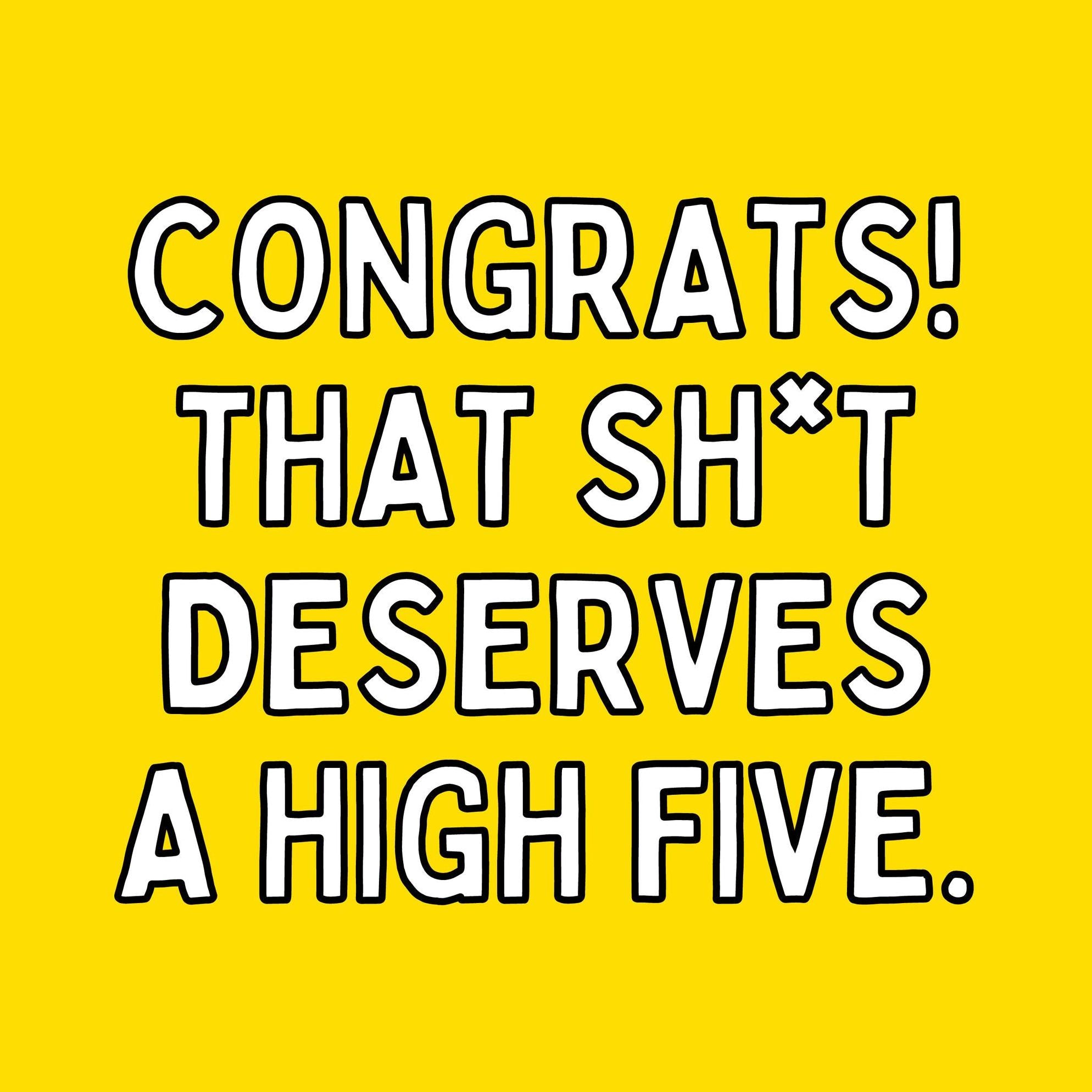 High Five Confettiexploding Greetings Card Boomf