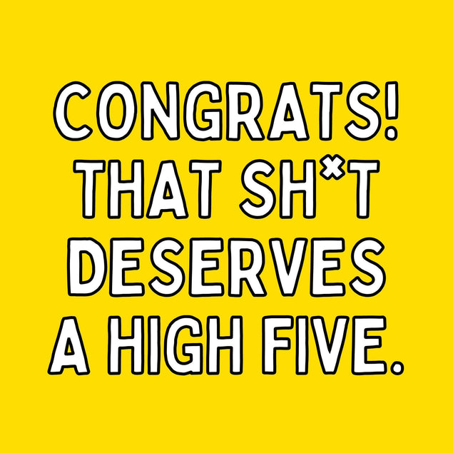 High Five Confetti-exploding Greetings Card