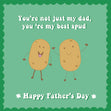 You're My Best Spud Father's Day Confetti-exploding Greetings Card