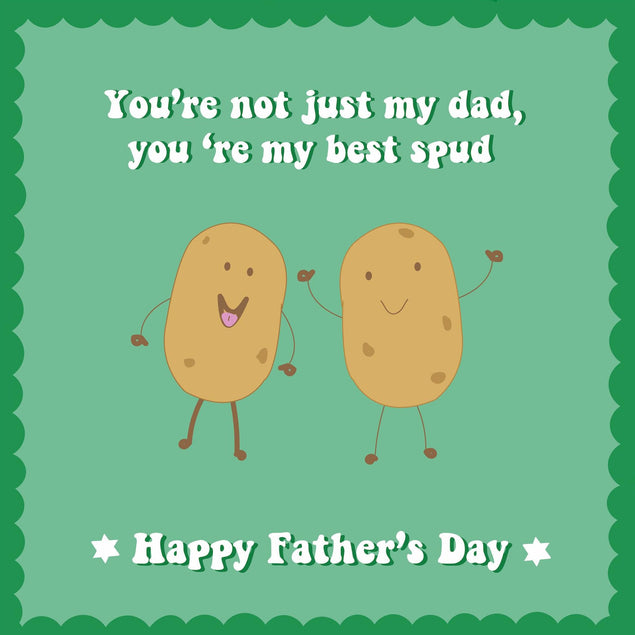 You're My Best Spud Father's Day Confetti-exploding Greetings Card