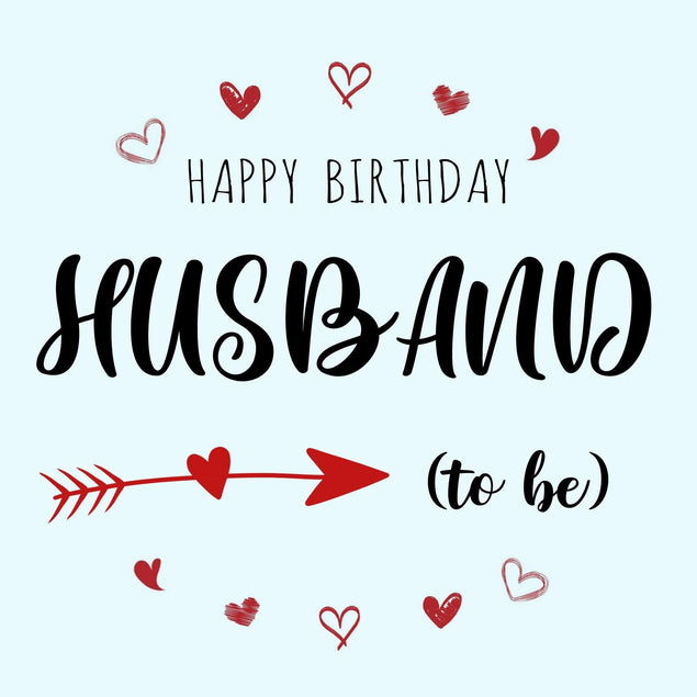 Happy Birthday Husband (To Be) Hearts And Arrow Confetti-exploding Greetings Card