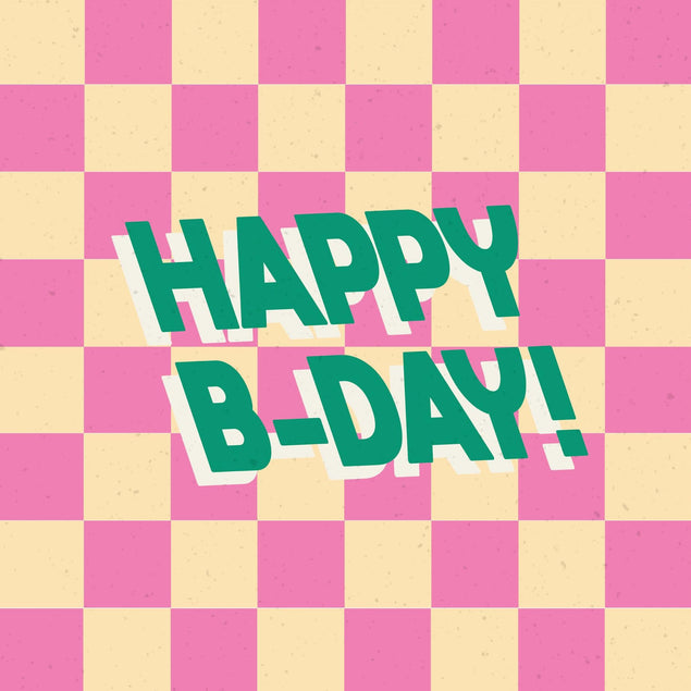 Battenberg Cake Birthday Confetti-exploding Greetings Card