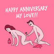 My Love Happy Anniversary Confetti-exploding Greetings Card