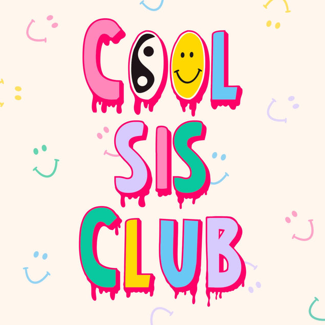 Cool Sis Club Confetti-exploding Greetings Card
