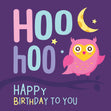 Hoo Hoo Happy Birthday To You Confetti-exploding Greetings Card