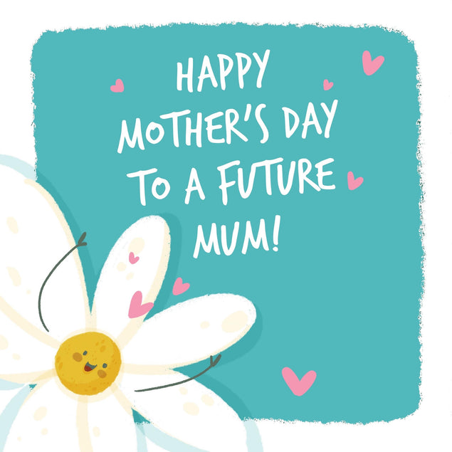 Happy Mother's Day To A Future Mum Cute Flower Confetti-exploding Greetings Card