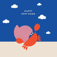 Hermit Crab New Home Confetti-exploding Greetings Card