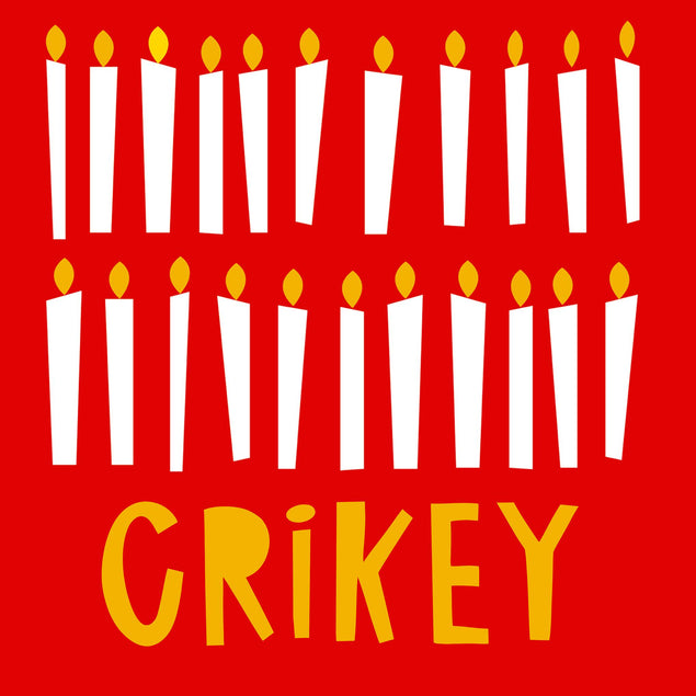 Candles Crikey Birthday Confetti-exploding Greetings Card