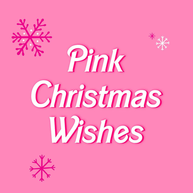 Pink Christmas Wishes Christmas Confetti-exploding Greetings Card