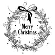 Wreath Merry Christmas Confetti-exploding Greetings Card