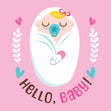 Hello, Baby Thank You Confetti-exploding Greetings Card