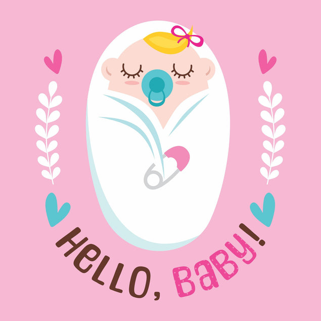 Hello, Baby Thank You Confetti-exploding Greetings Card