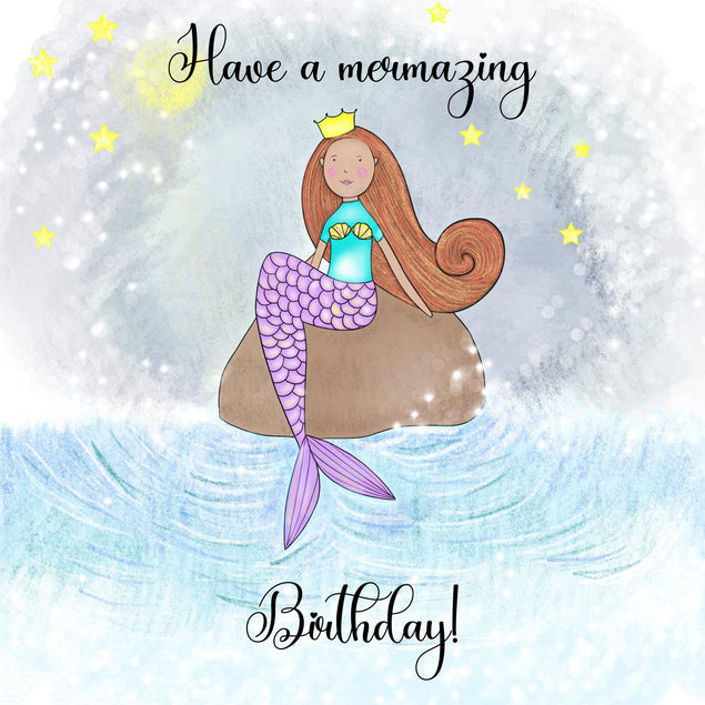 Mermazing Birthday Confetti-exploding Greetings Card