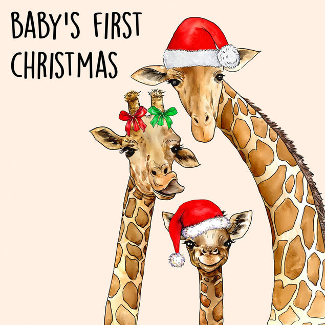 Baby's First Christmas Confetti-exploding Greetings Card