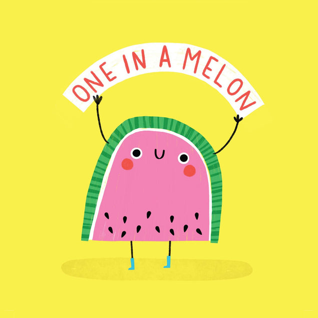 One In A Melon Confetti-exploding Greetings Card