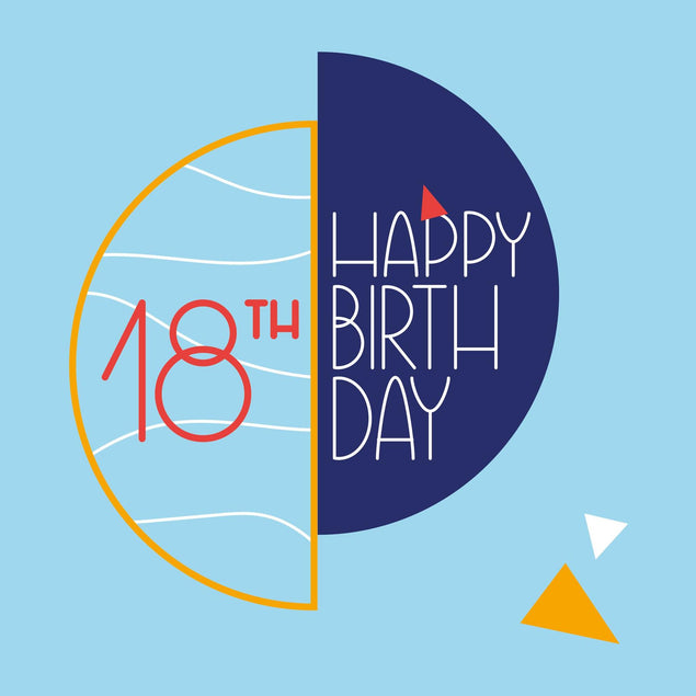 Happy 18th Birthday Confetti-exploding Greetings Card