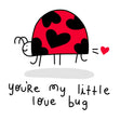 Little Love Bug Confetti-exploding Greetings Card