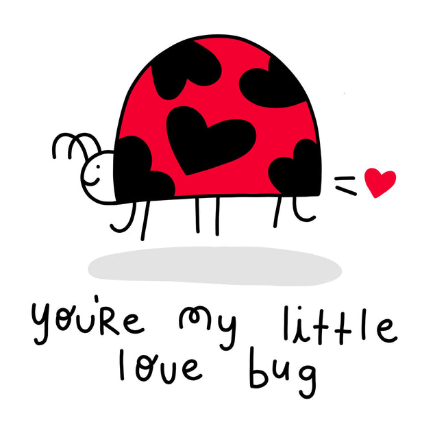 Little Love Bug Confetti-exploding Greetings Card