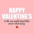 Happy Valentine's To The One Night Stand Confetti-exploding Greetings Card