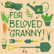 For Granny Garden Tools Confetti-exploding Greetings Card